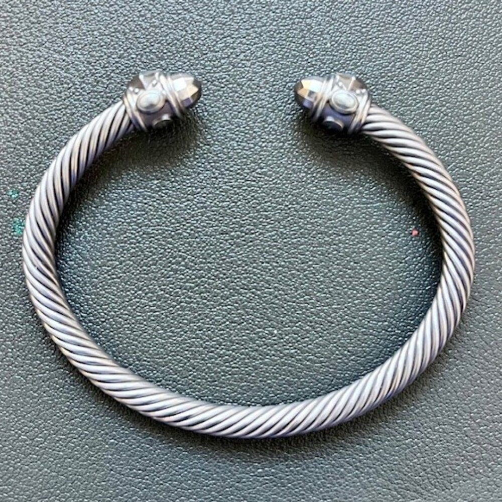 David Yurman Renaissance Aluminum Cable Bracelet - Like New!